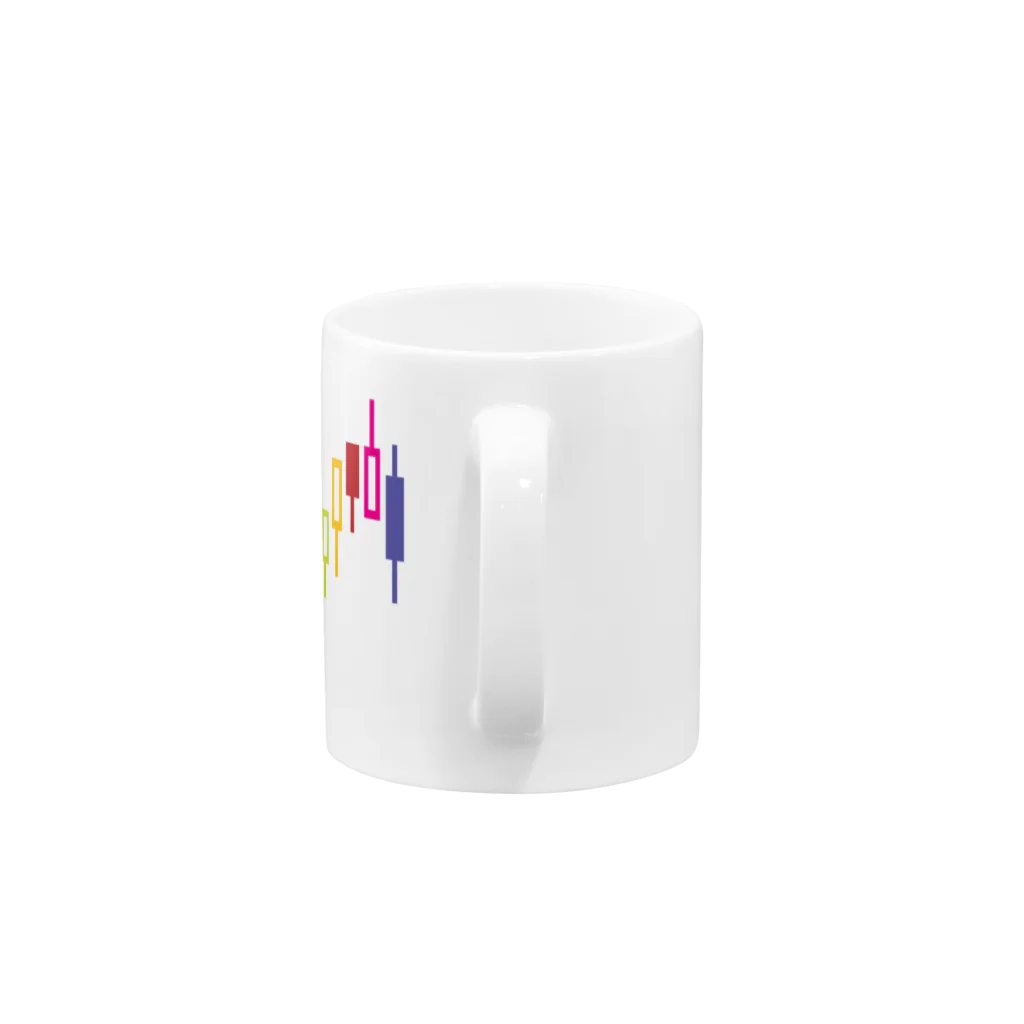 AURA_HYSTERICAのローソク足 Mug :handle