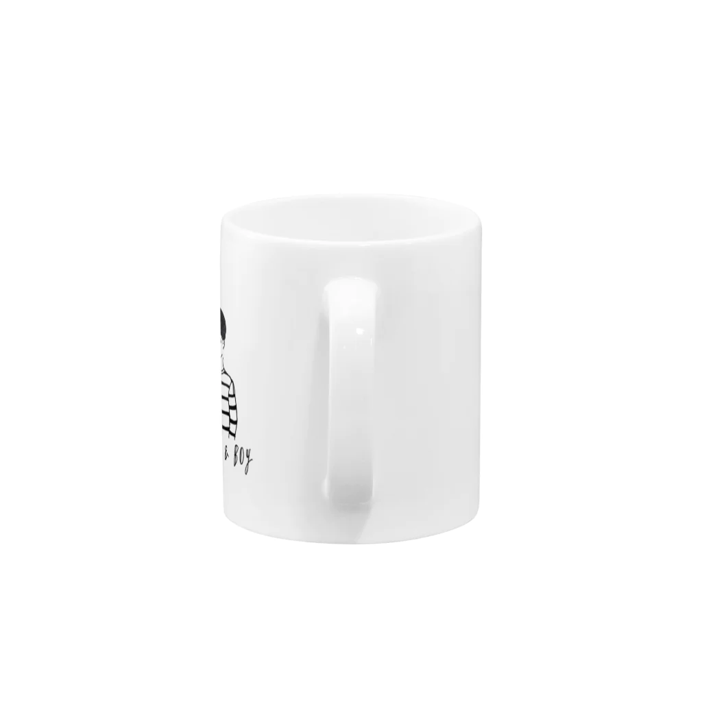 o z a.のGirl & Boy Mug :handle