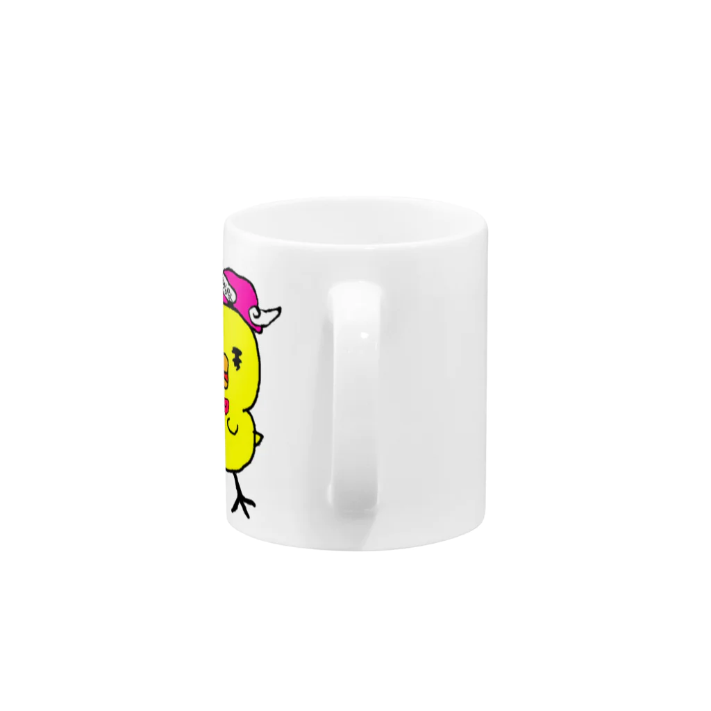 ちびぴよ♡妖怪†アラレおばば†のちびぴよ Mug :handle