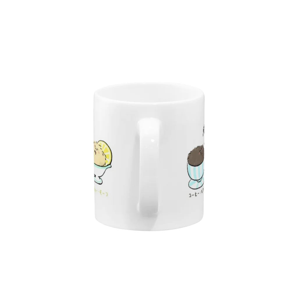 chiri_men_jackのモフモフドリンク Mug :handle