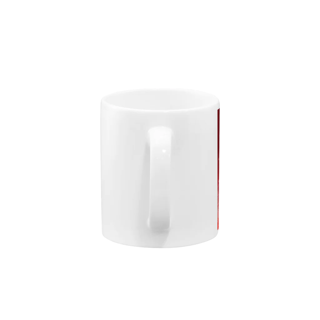 たぬきつねの白と白 Mug :handle