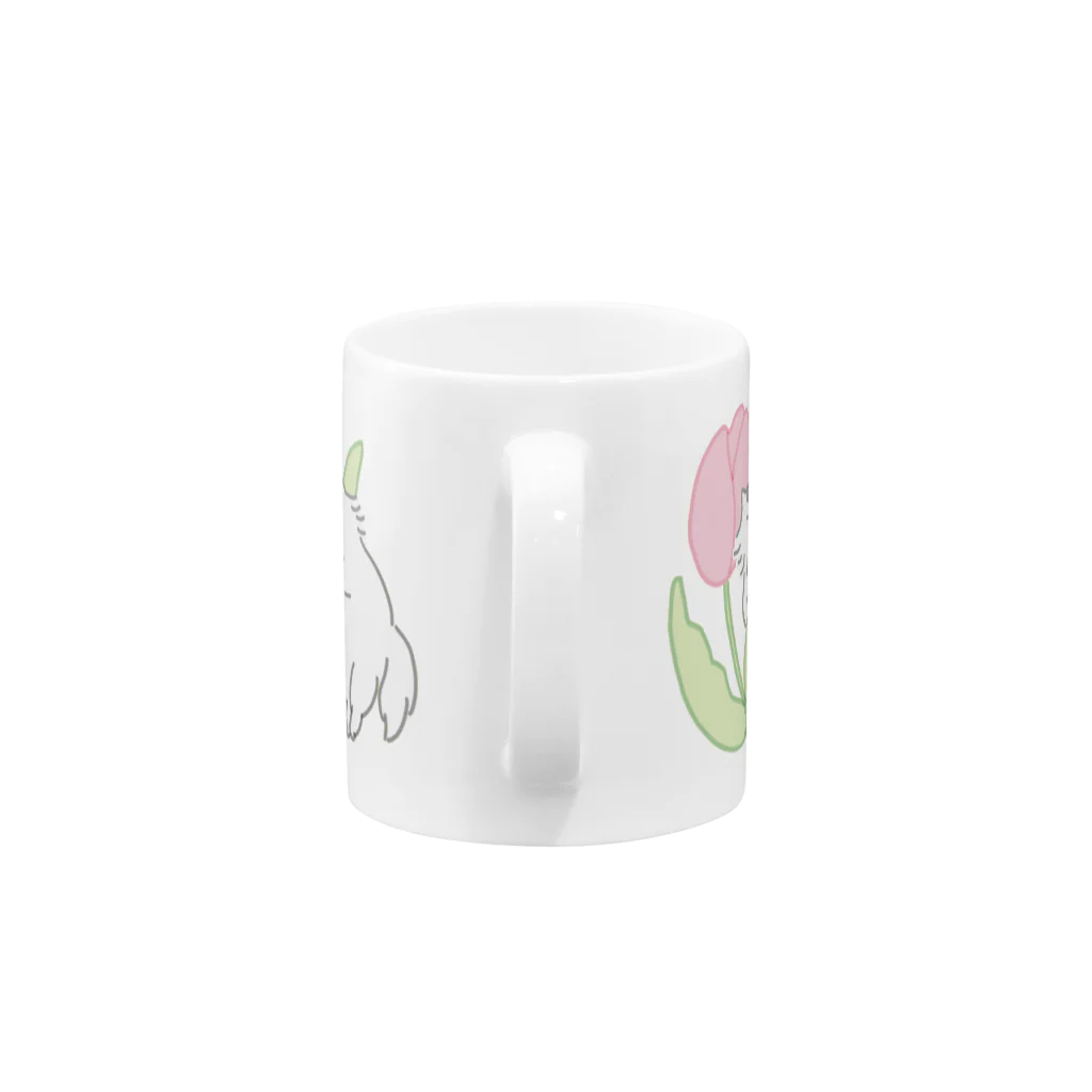 nascos.のピンクのチューリップ Mug :handle