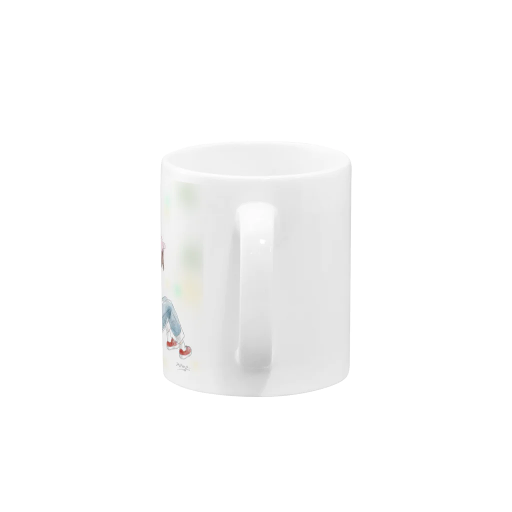 momo: )＊のゆるふわgirl。9 Mug :handle