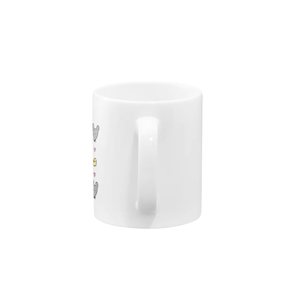 おりどうのおうちのねずみが好きな人の持ち物 Mug :handle