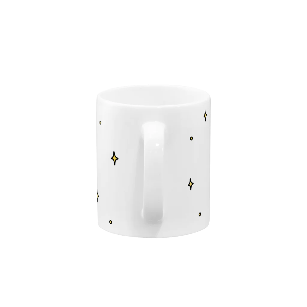 mame&coのまるいののマグカップ（何してんの？） Mug :handle