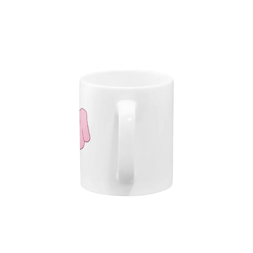 うしゃあしゃのお店のごまをするうしゃあしゃ Mug :handle