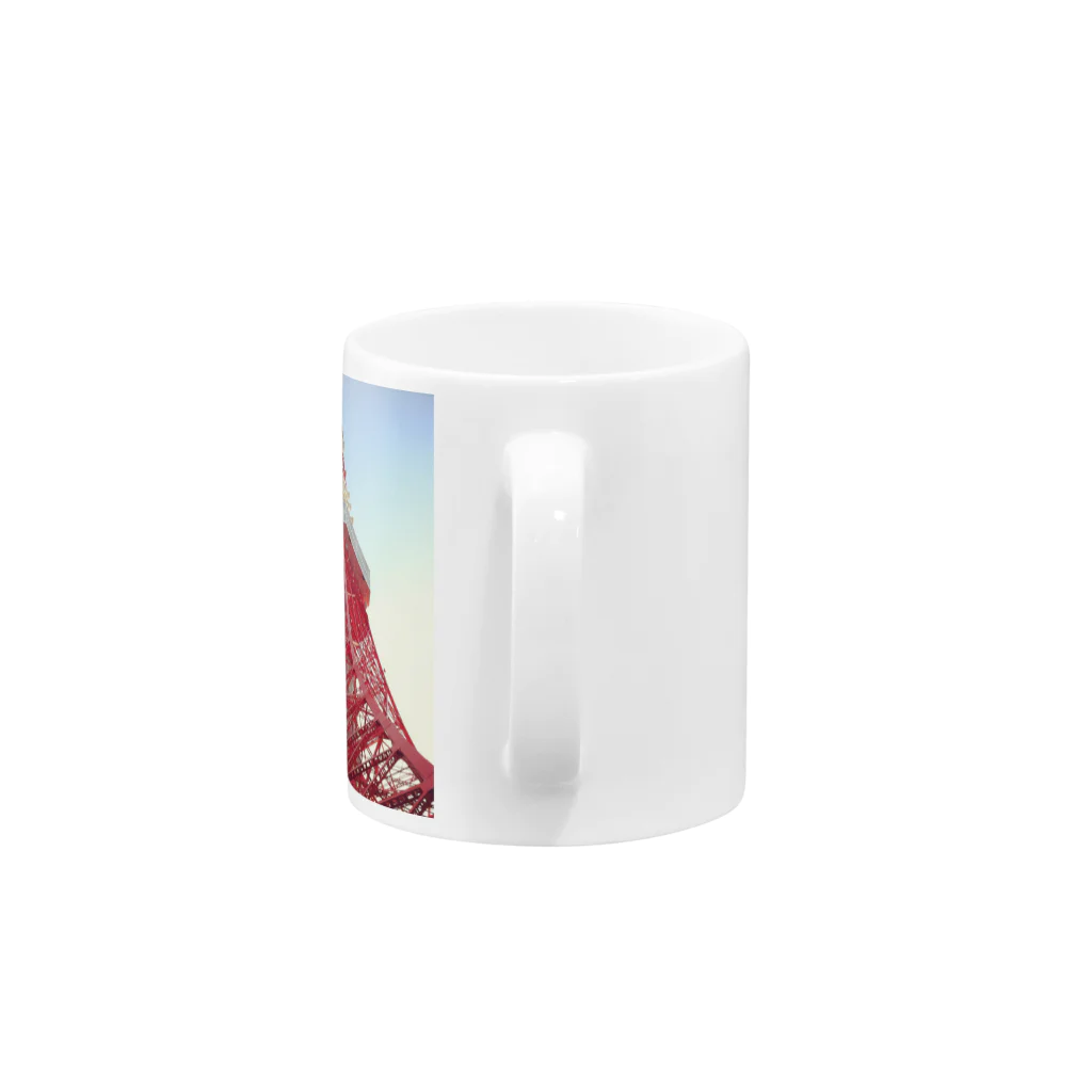 Jellyfish Lab.のTOKYO TOWER 001 Mug :handle