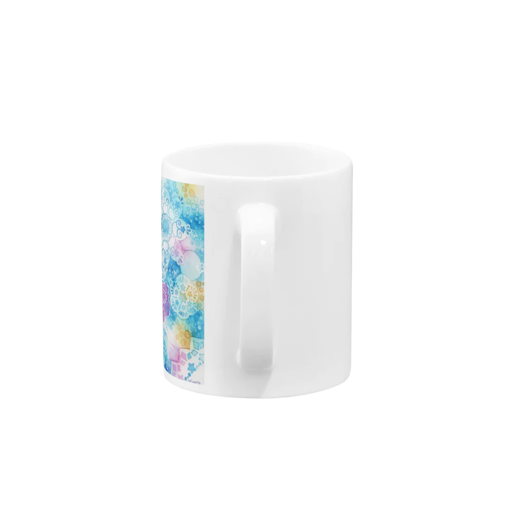 みずおとの青い花 Mug :handle