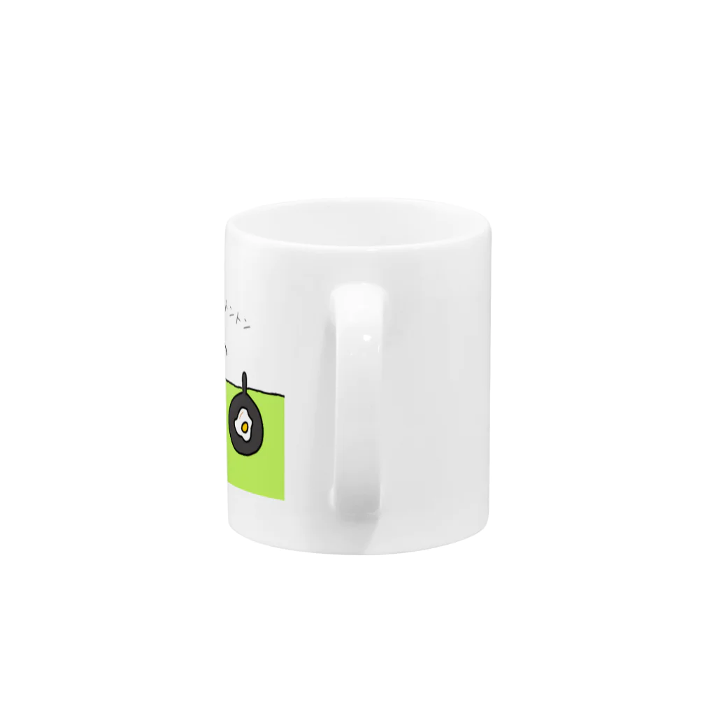 フレンチブルドッグ　ミルミルのお料理ミルミル🍎 Mug :handle