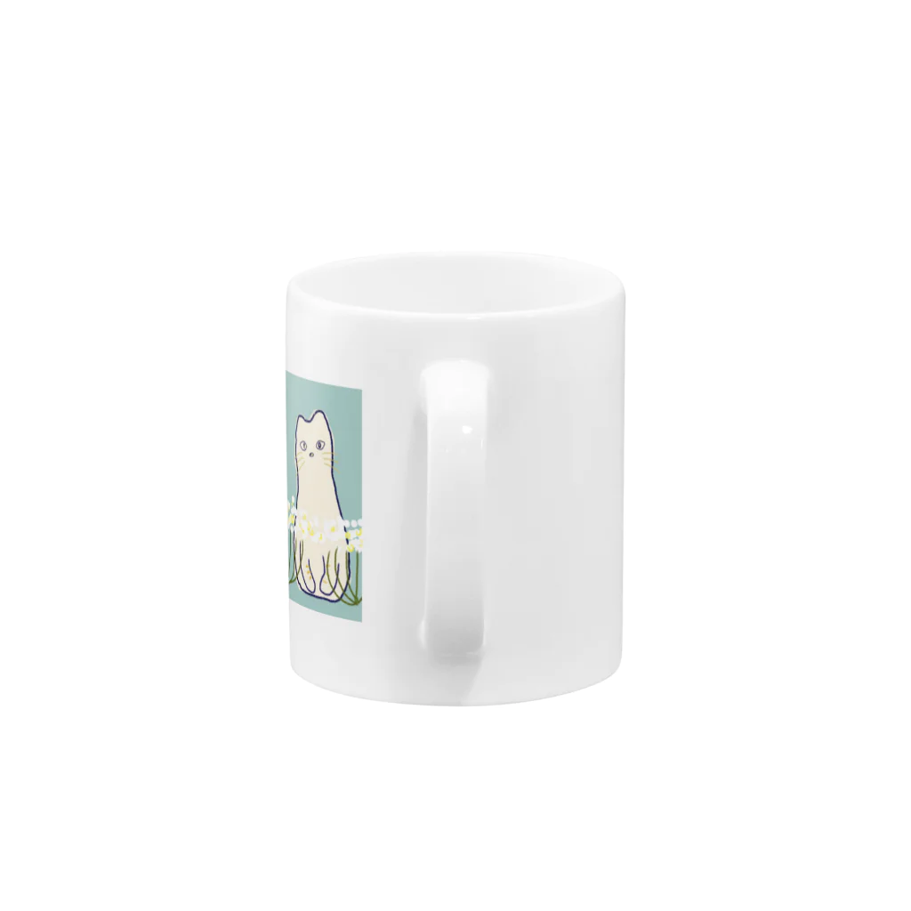 nanamののぼねこちゃん Mug :handle