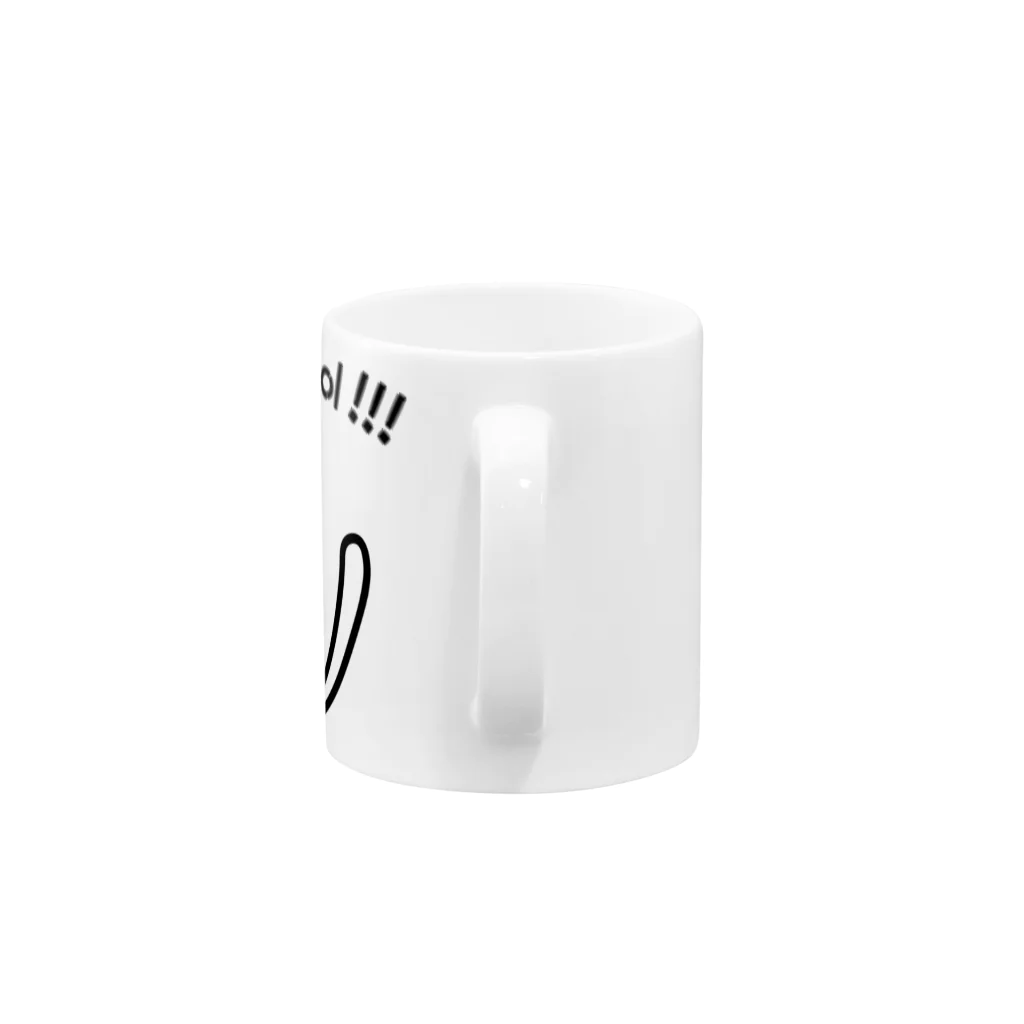 ZEROcustomのでべそネコ「cool」 Mug :handle