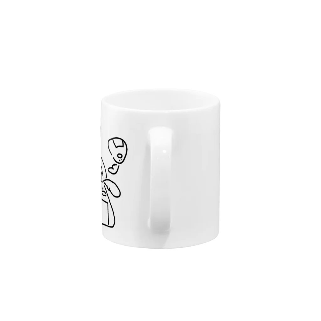 とりてんタウン-ヒラタドリ工房のヒラタドリ（おにぎり） Mug :handle