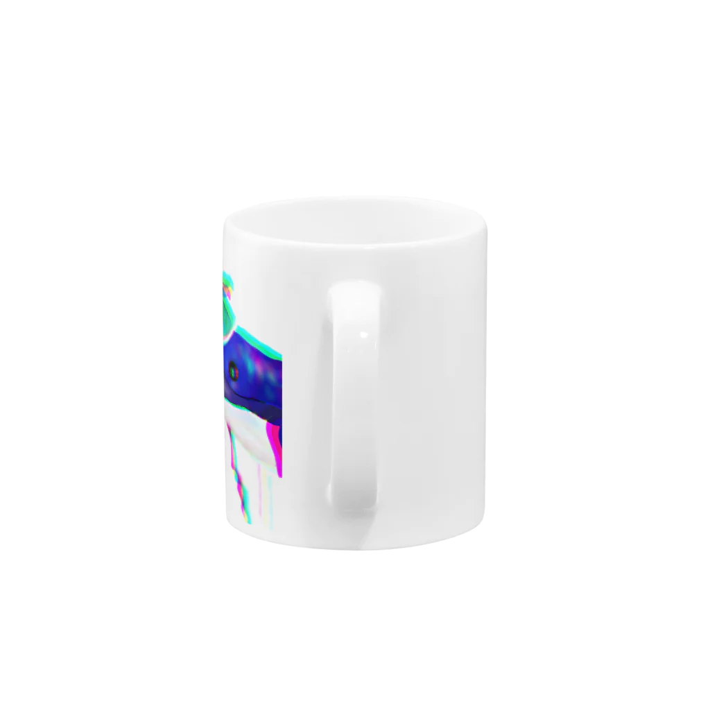 ヌメヌメのくじらてゃん Mug :handle