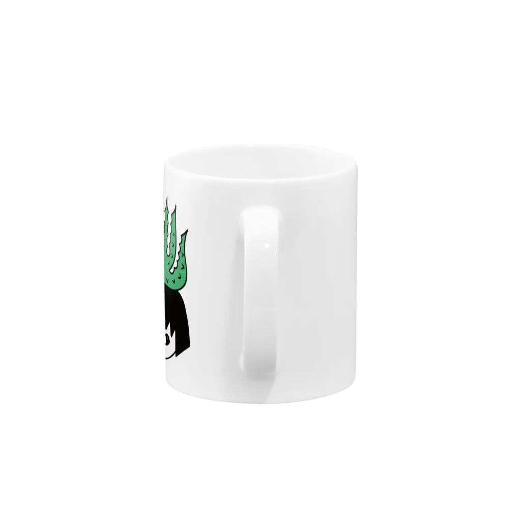 nanaqsaのアロエのアッちゃん隣にエケネコ Mug :handle