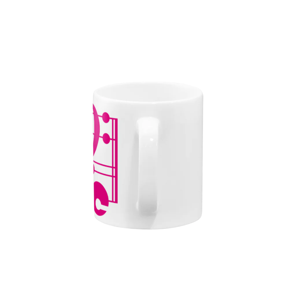 AURA_HYSTERICAのI LOVE MUSIC Mug :handle