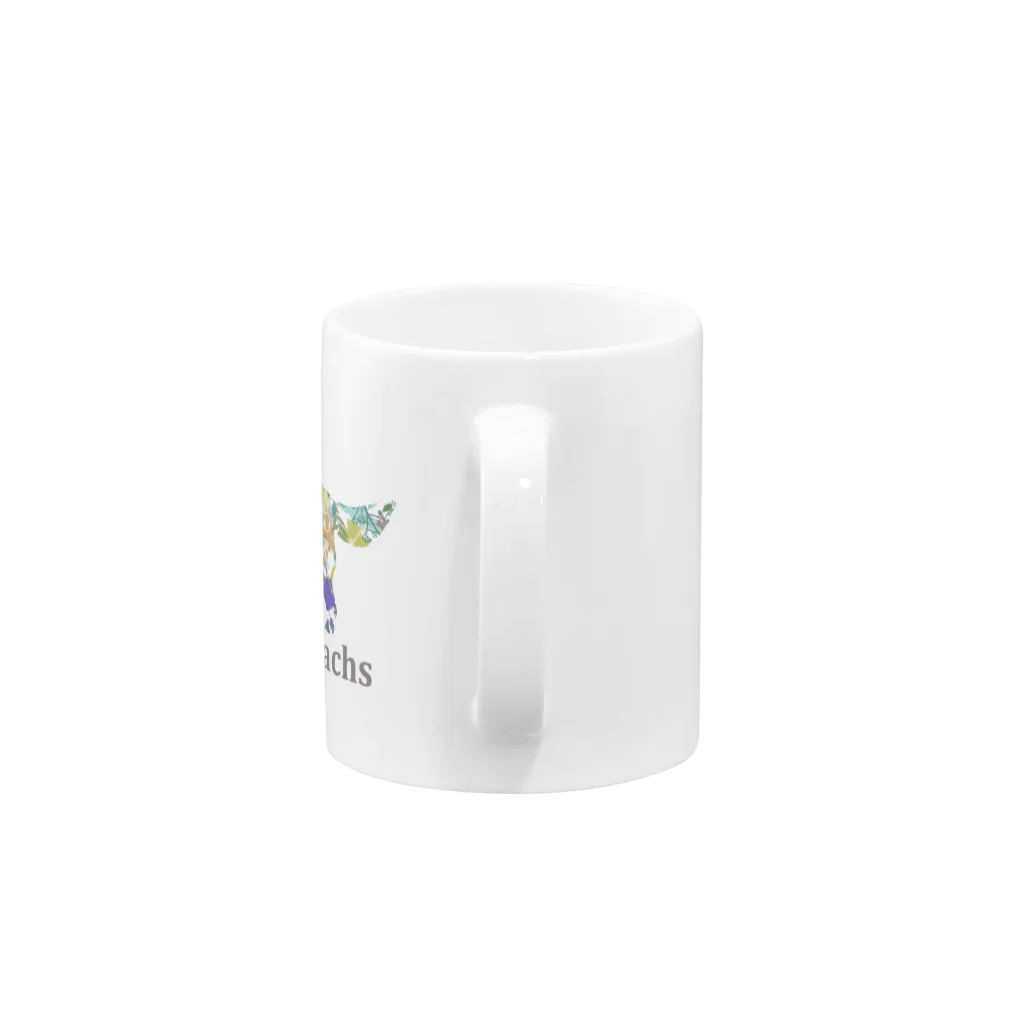 AtelierBoopの花　ボタニカル　ダックス Mug :handle