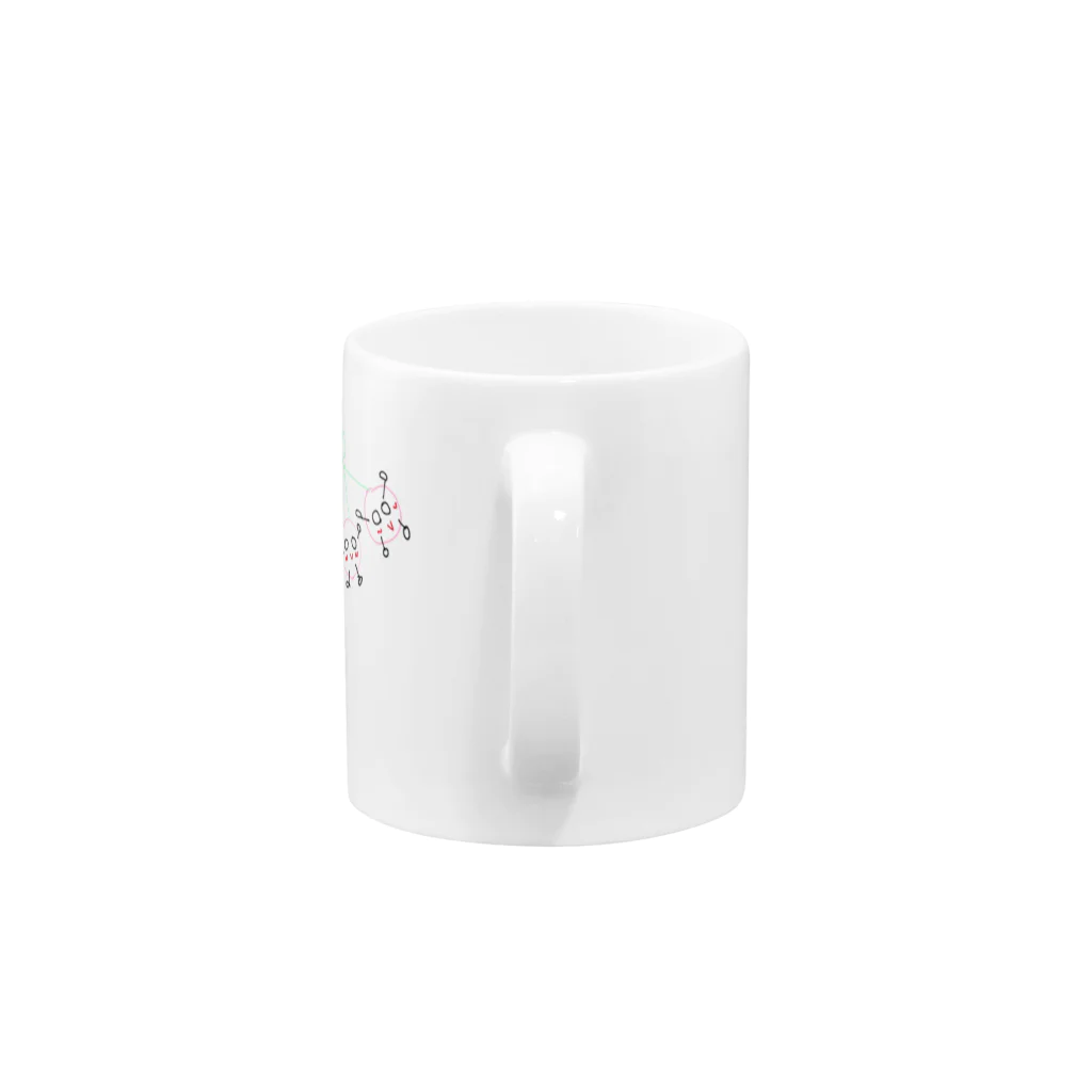 りつのさくらんぽ Mug :handle