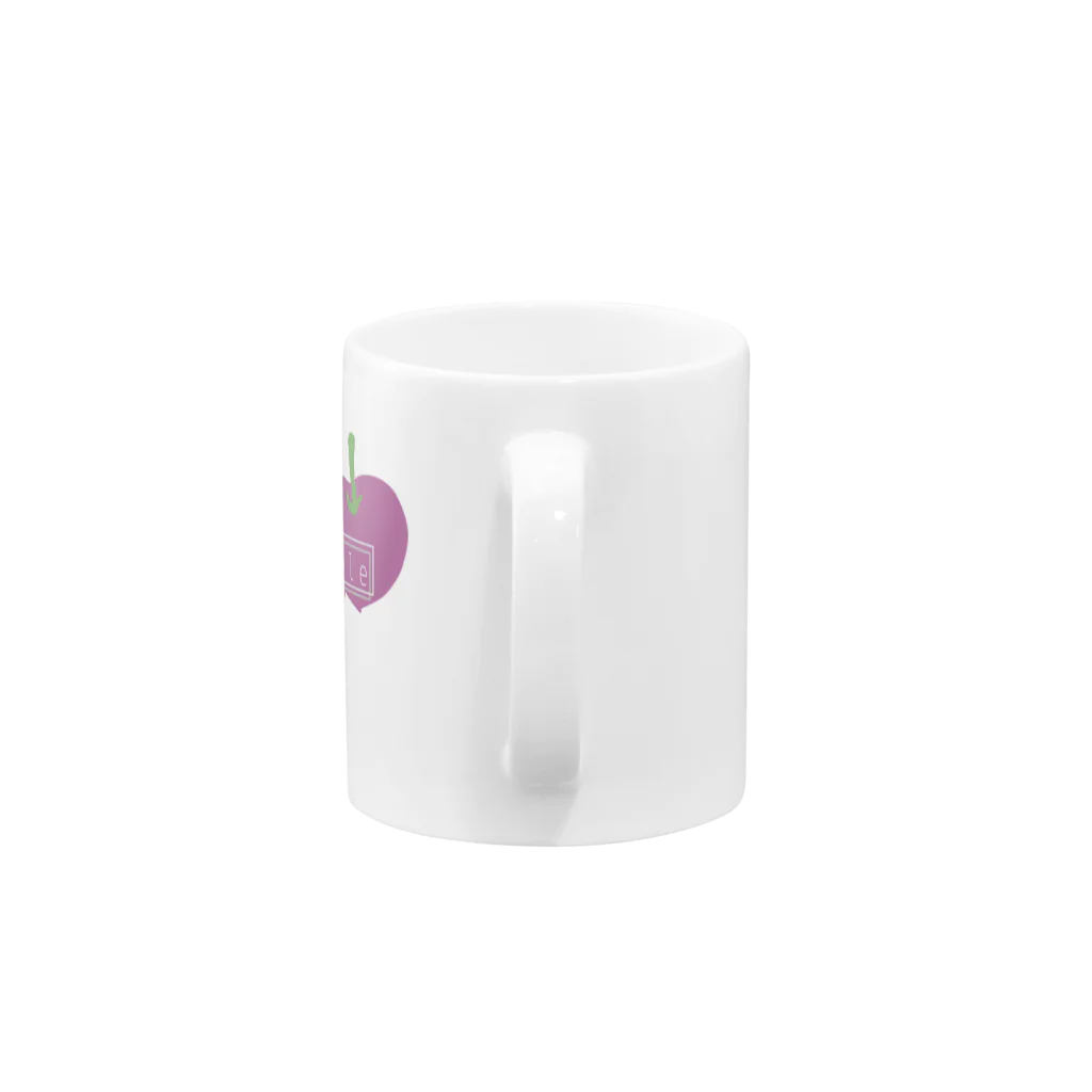 charu117のapple couple Mug :handle