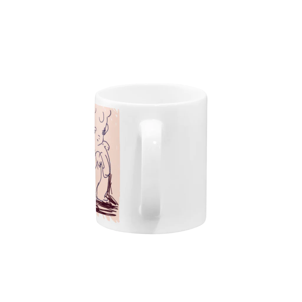 creamのsweet smell sitting down angel Mug :handle