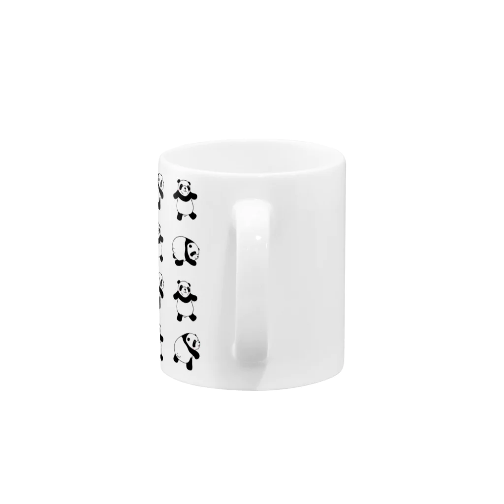 ebiyumi5037のシロクロパンダ Mug :handle