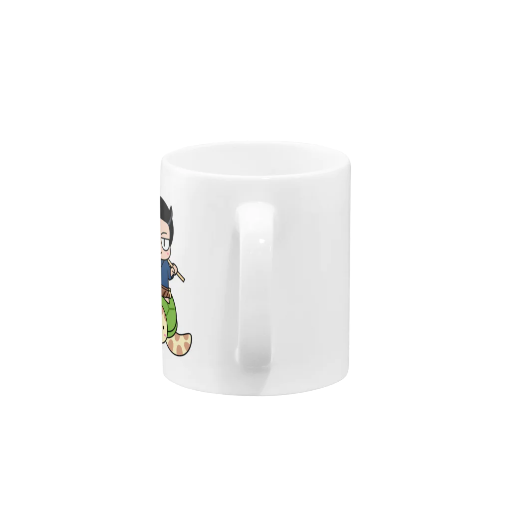 アクセルスタイルの浦島太郎　Tシャツ Mug :handle