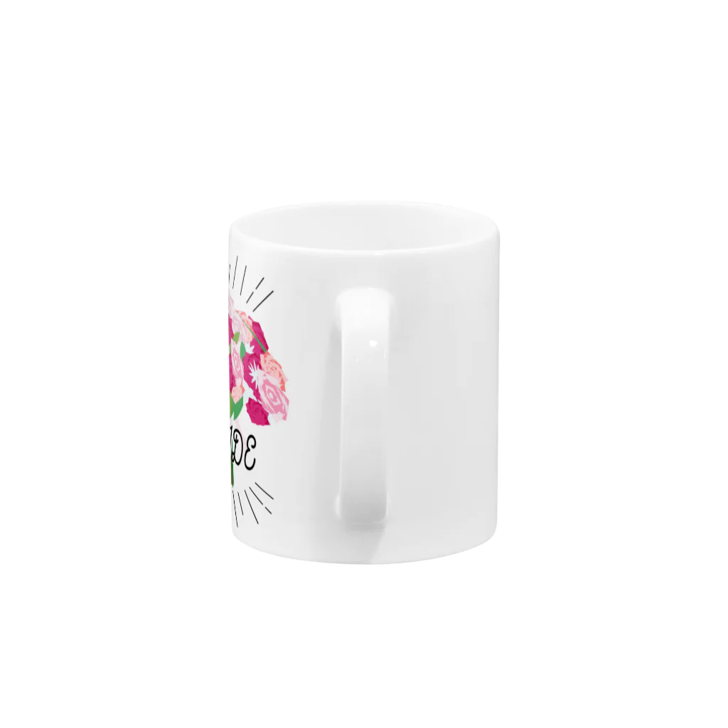 ペアTシャツ屋のシバヤさんのペア(BRIDE)　ブーケ Mug :handle