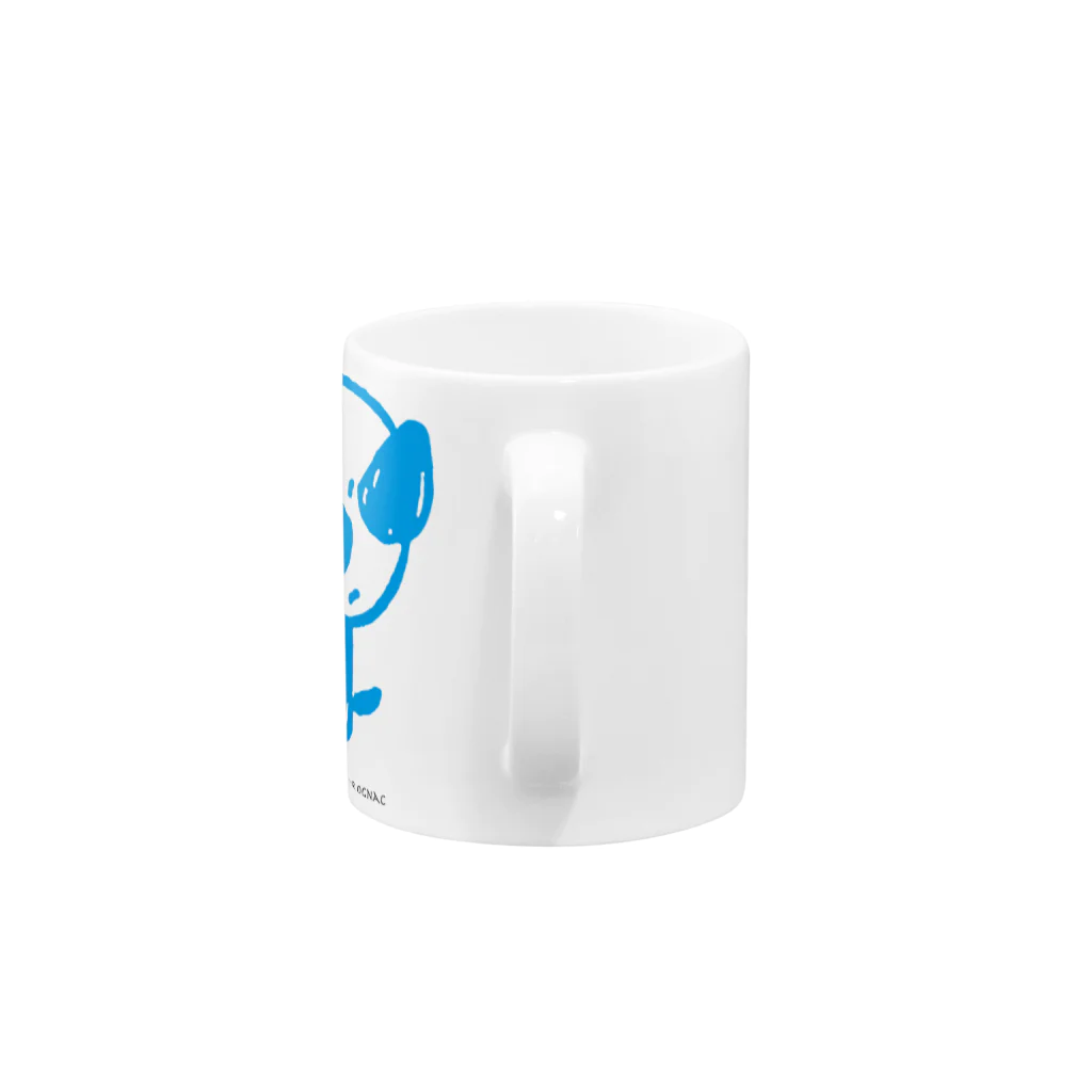 CUROGNACのmamoruken（まもるけん！） blue Mug :handle