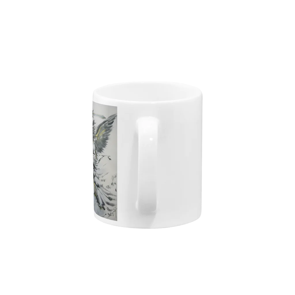 永久凍土の国の白夜のカラス天狗 Mug :handle