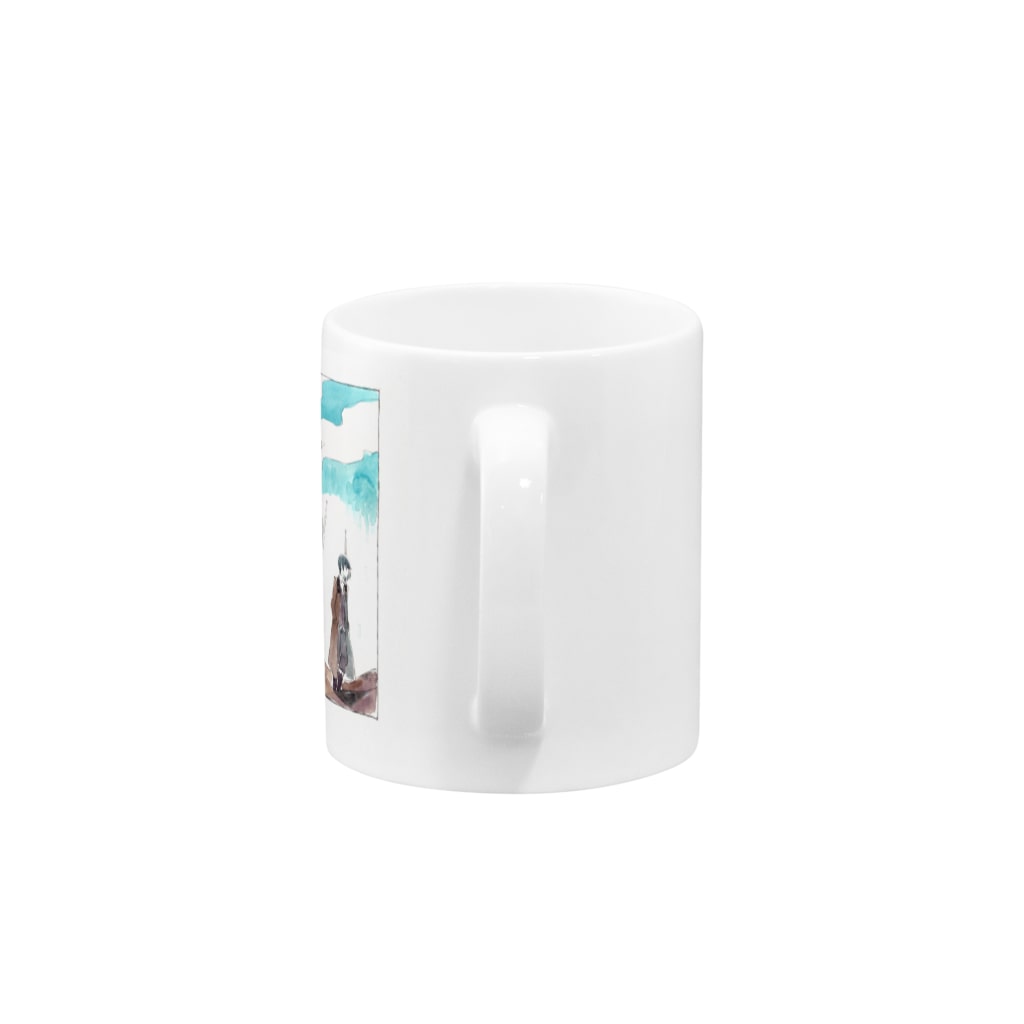 夜間 夢戸のHANON Mug :handle