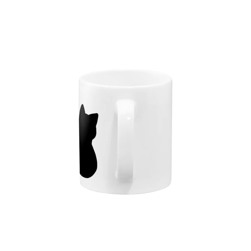 かわいいもののおみせ　いそぎんちゃくのしっぽハート猫 Mug :handle