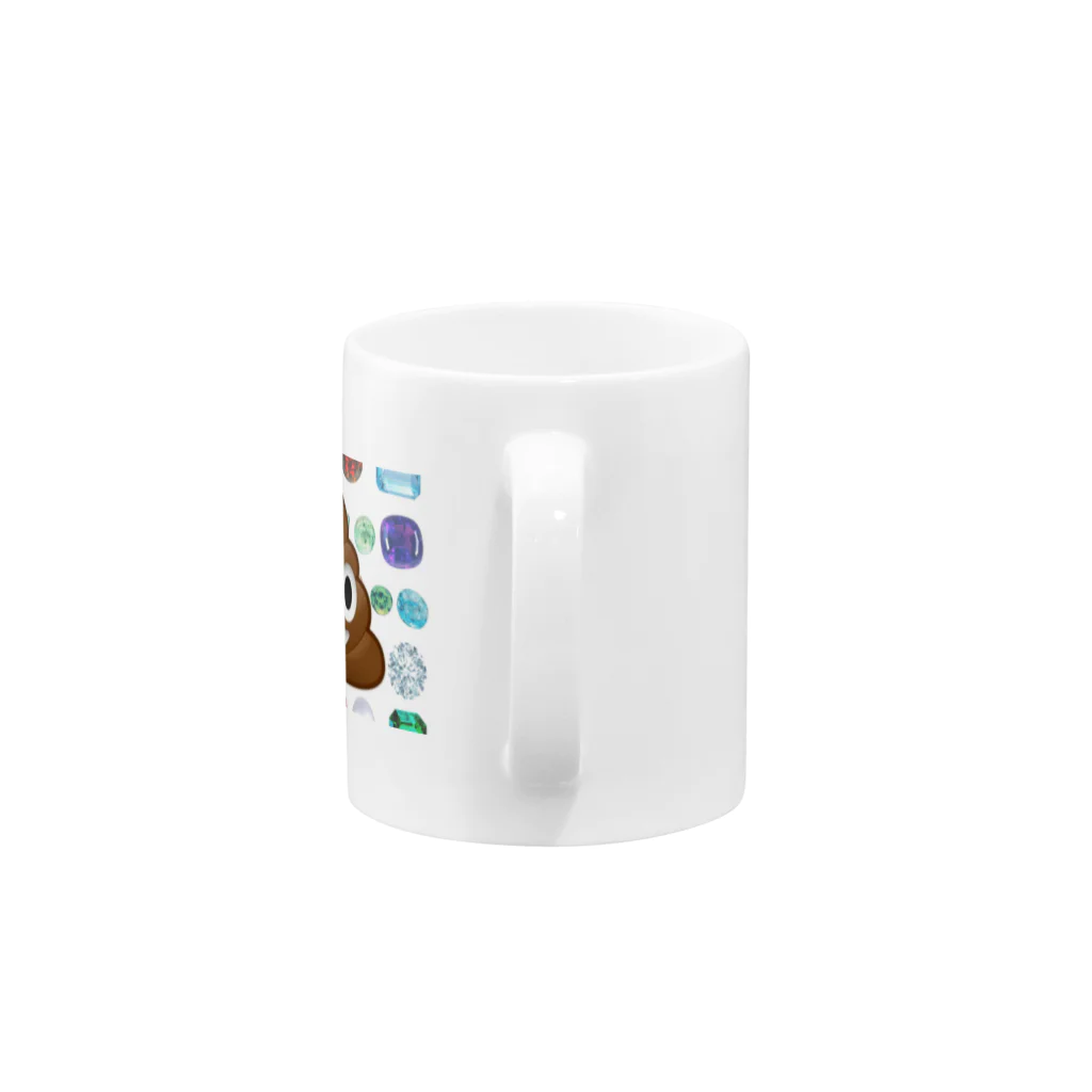 MILK 200%のうんちに宝石 Mug :handle