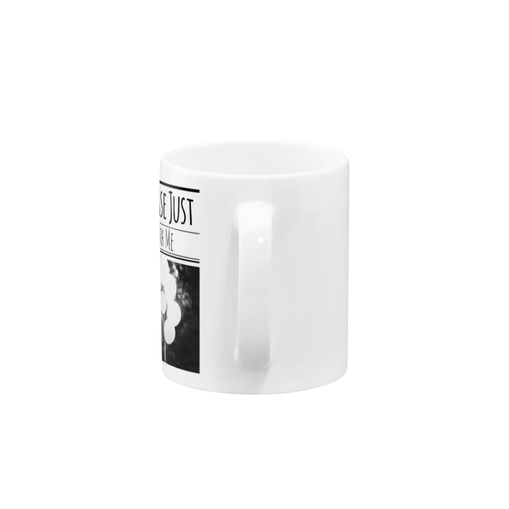 Mr.Rightのレトロなモノトーンコーデ ｢Stay With Me｣ Mug :handle