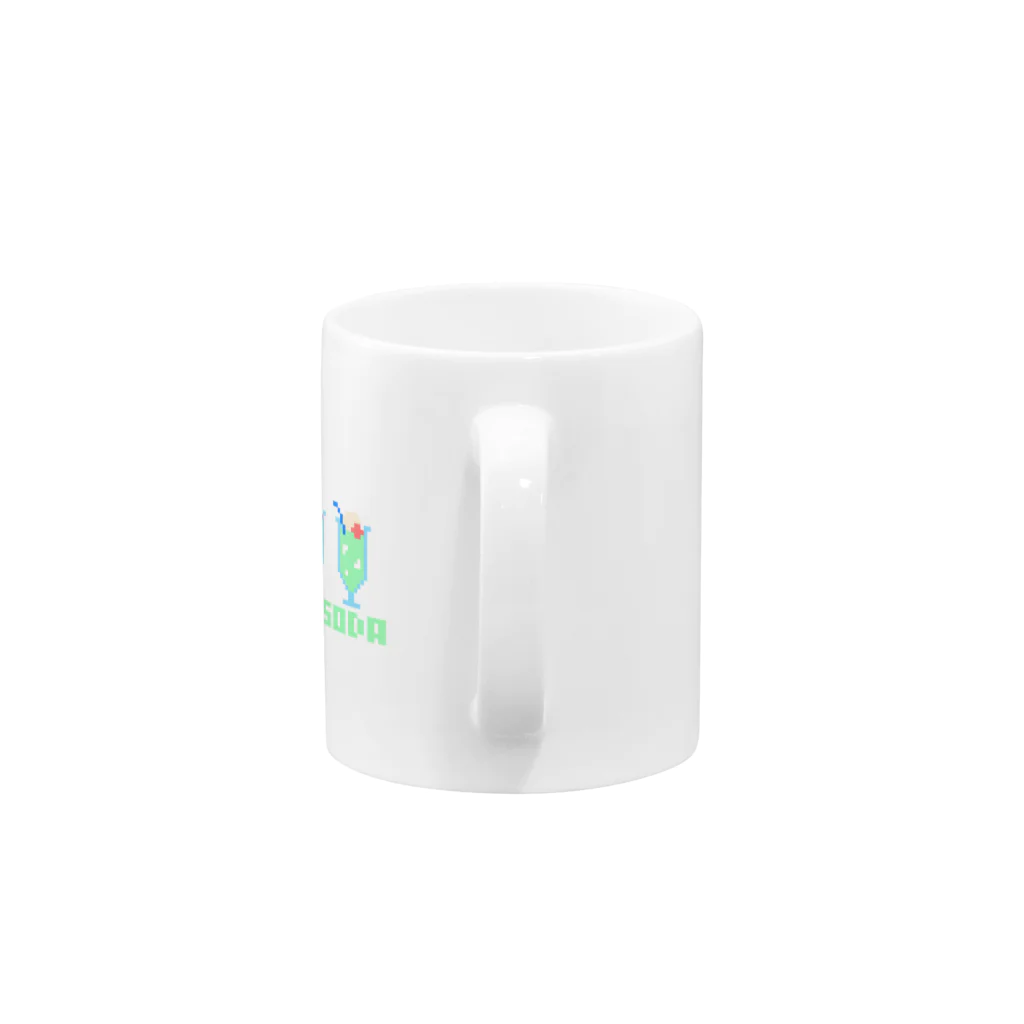 N design laboratoryのドットクリームソーダ Mug :handle