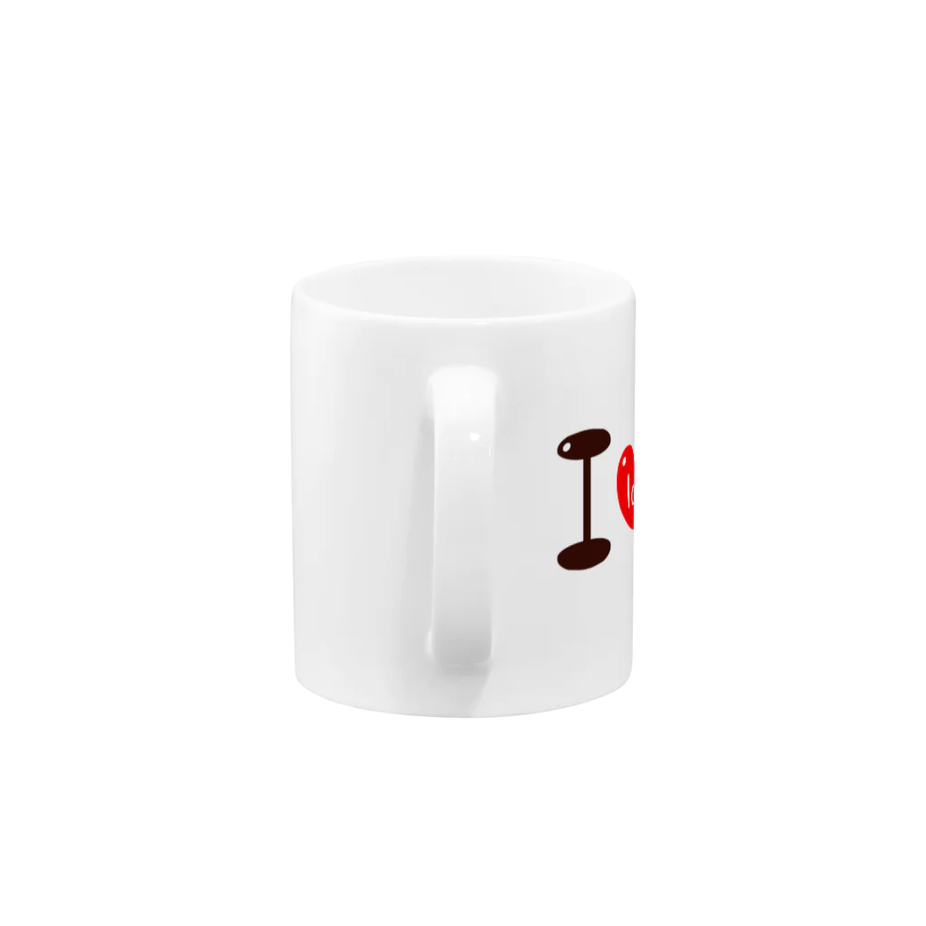 ぶぶあばショップのI love ぶぶカップ Mug :handle