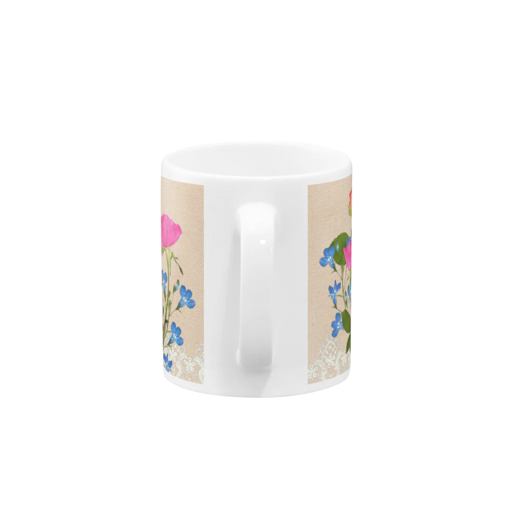 HAGUMIのStop and smell the roses Mug :handle