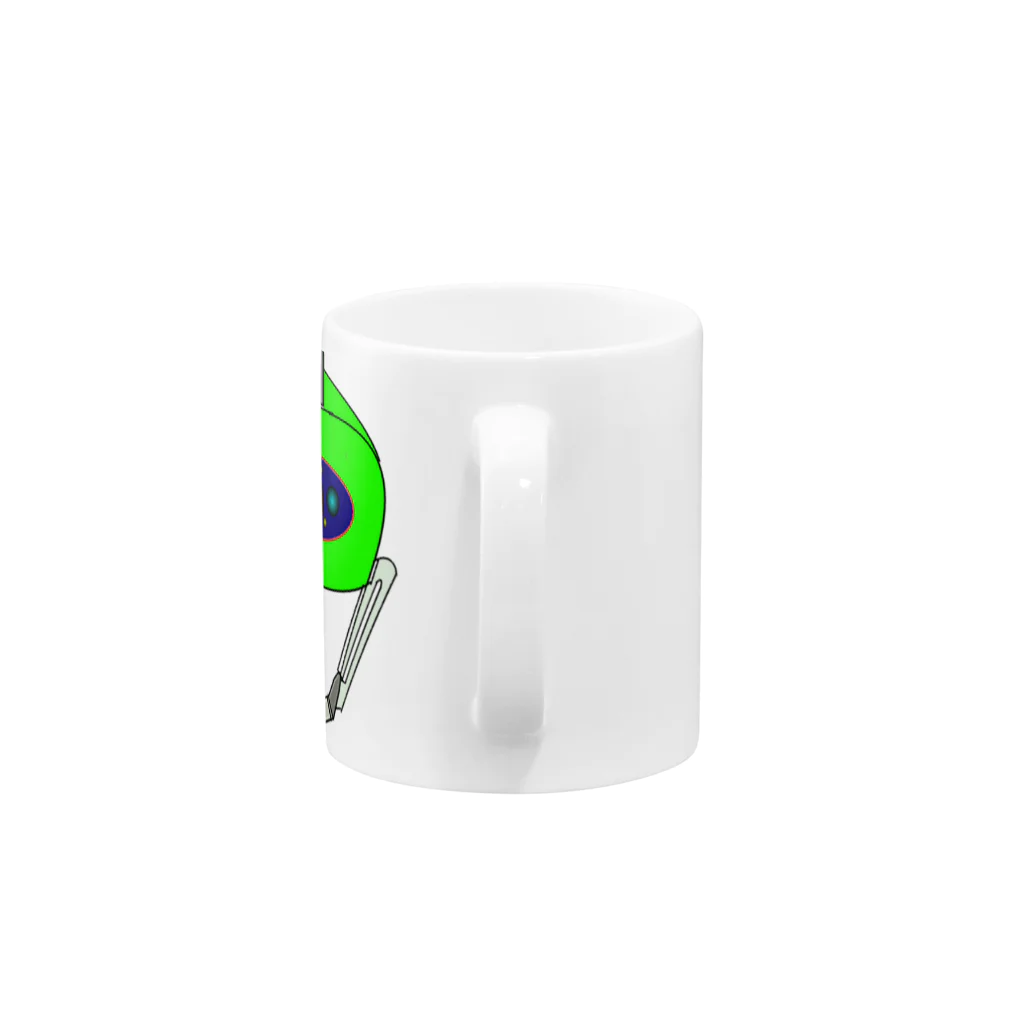 アズペイントのクレーンアーム Mug :handle