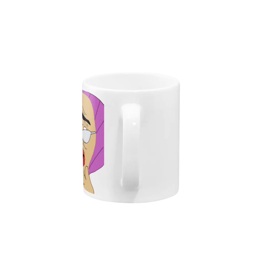 UDONZINEの讃岐ラブレンジャーズ うちわ「ほんまいよん？」 Mug :handle