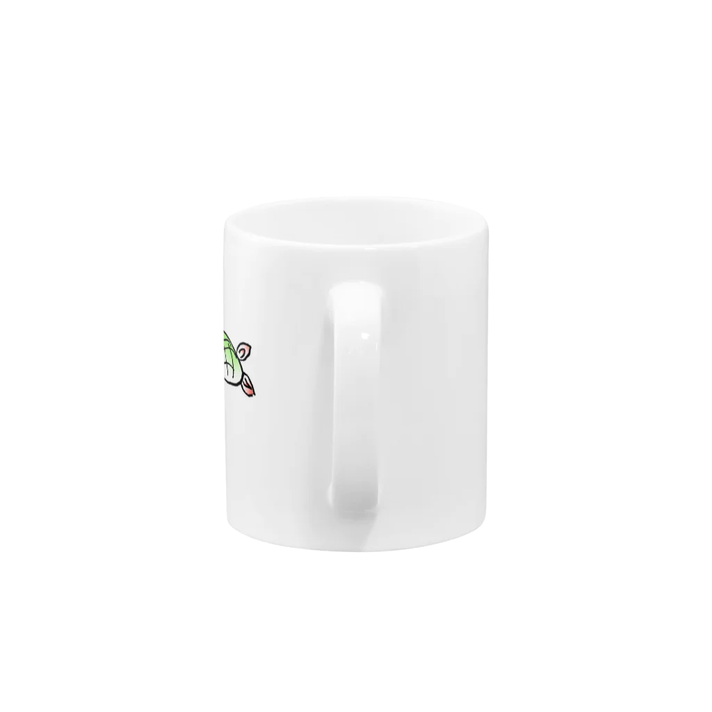 ゆるキャラのuna 亀 Mug :handle