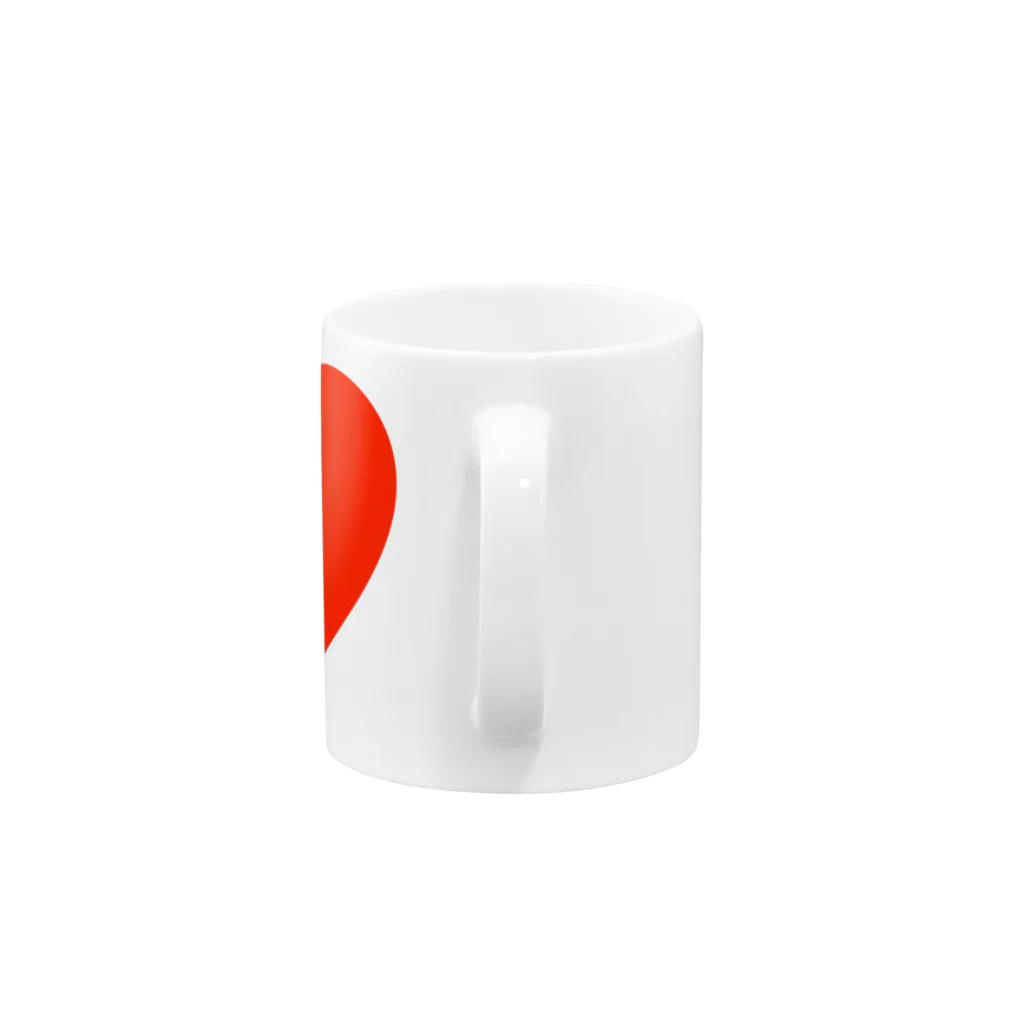 Divaのでっかいハート Mug :handle