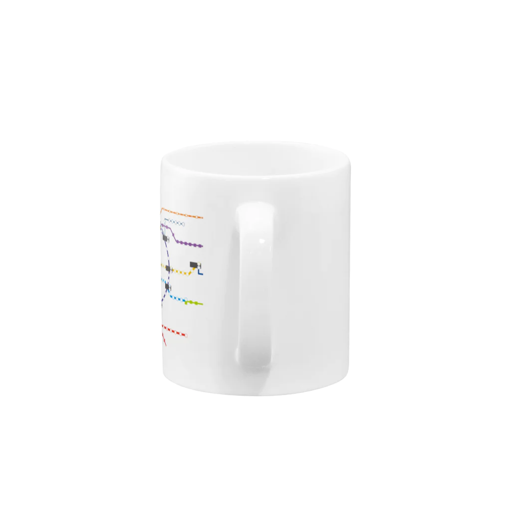 westantennaの名古屋路線図風 Mug :handle