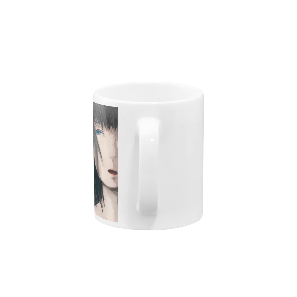 海央(池田氏)の髪の長い女の子 Mug :handle