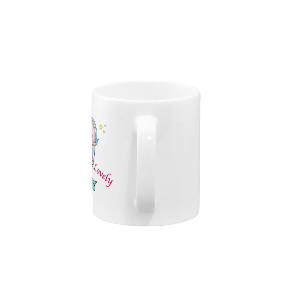 わくわく玉のアマビエらぶりーVer.2 Mug :handle