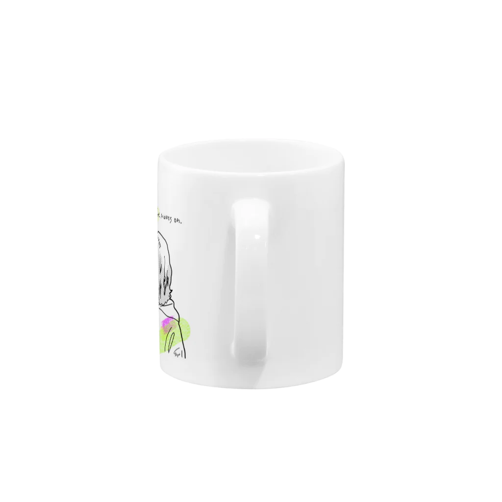 しみじみ　しじみのgirl Mug :handle