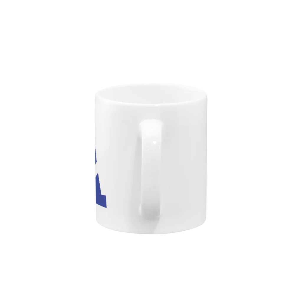 つぼいたけしのPYLON BLUE Mug :handle