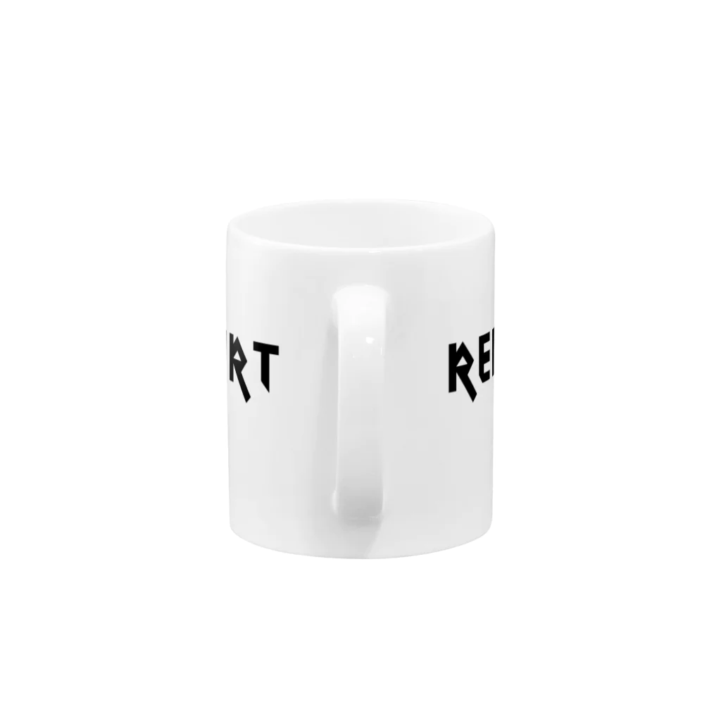 KLMI_CollectionのR&R Black (Iron Maiden style) Mug :handle