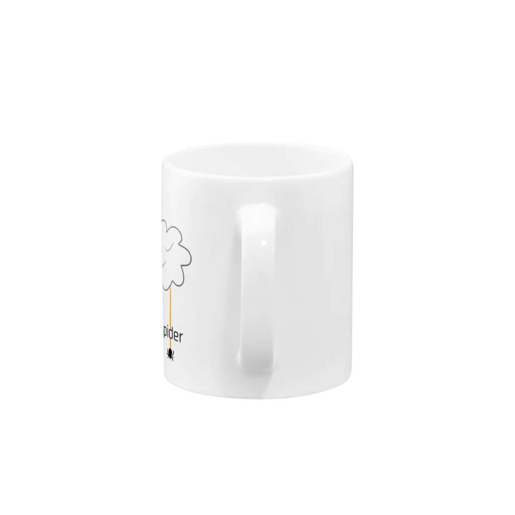 WordPlay 「言葉遊び」のcloud spider 「雲から蜘蛛」 Mug :handle