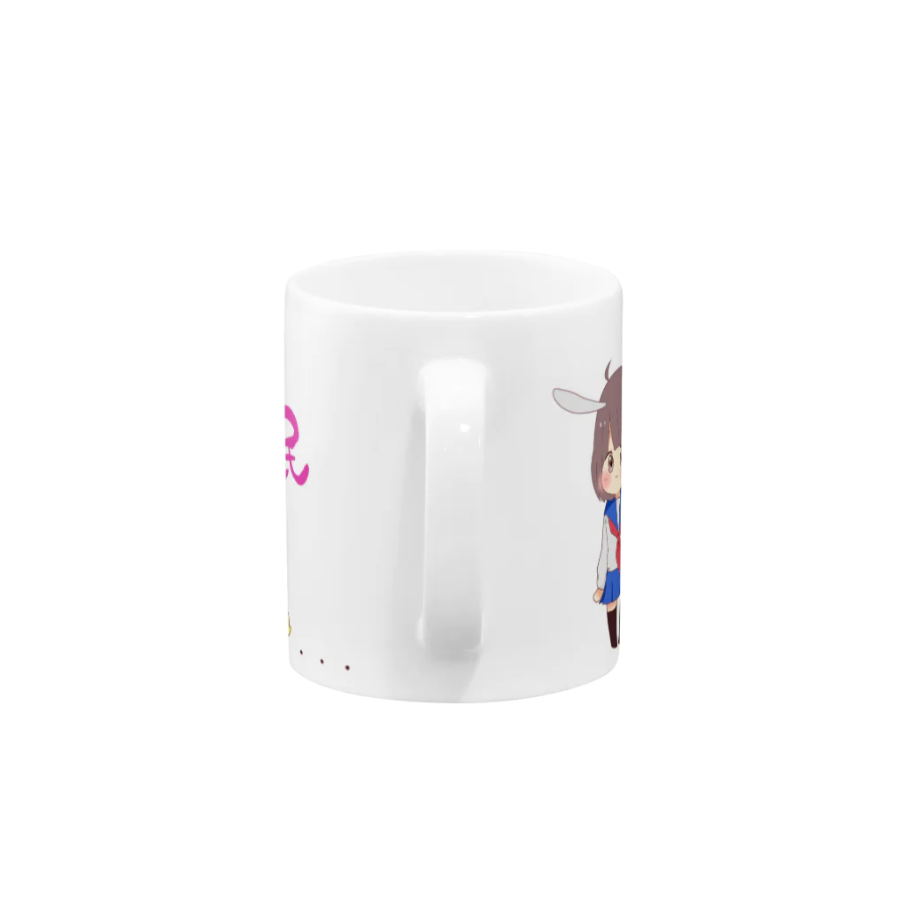 _RAPA_0125の【雪白らぱん】らぱん村の民【マグカップ】 Mug :handle
