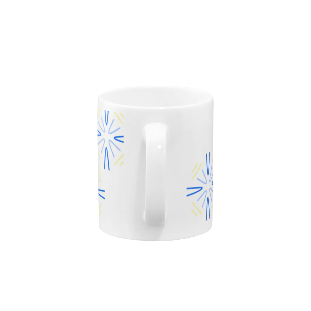 つめくさカップ店の降ってくる Mug :handle