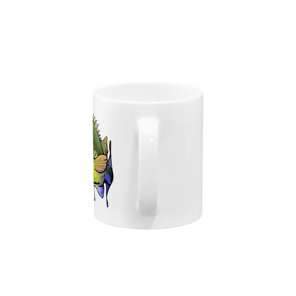 小雑貨魚屋のブラックバス Mug :handle