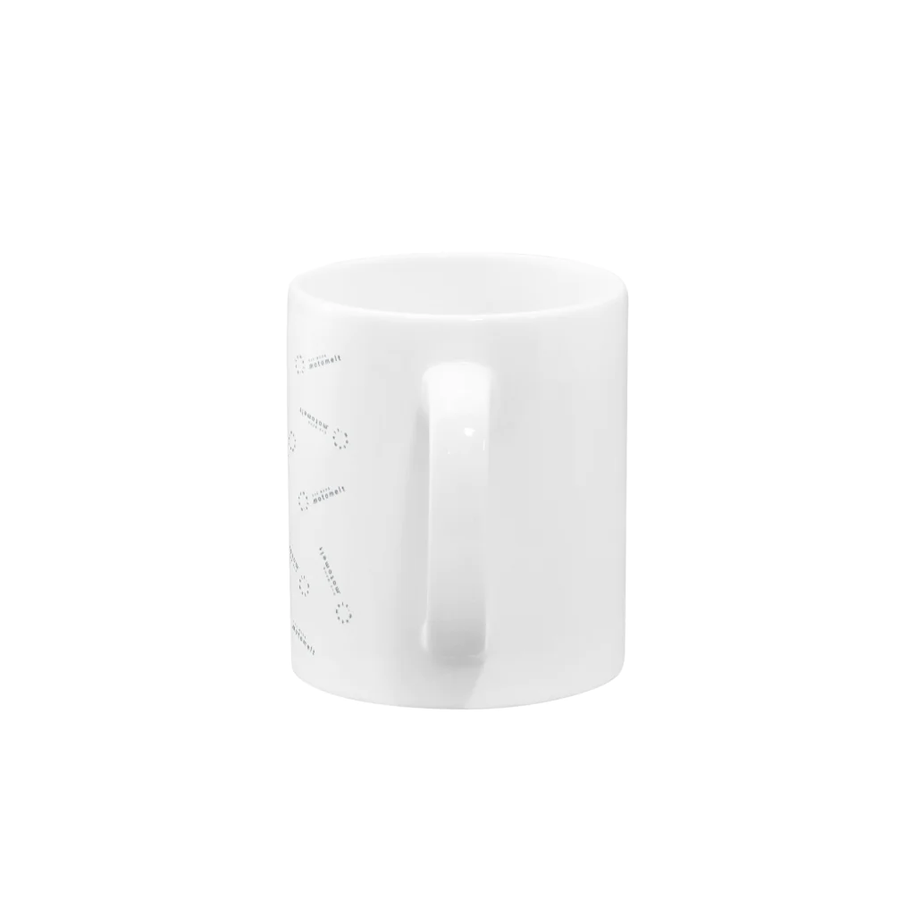 Toshiyuki Maedaのmotomelt logo pattern Mug :handle
